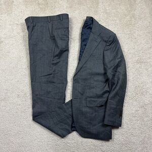 Suitsupply Lazio Single Breasted Pure Wool Slim Fit Suit Gray Size 38L